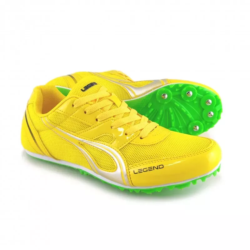 Buty lekkoatletyczne Legend kolce żółte
