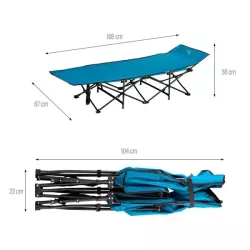 Łóżko polowe składane NILS 188x67x38cm NC2701