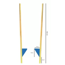 Szczudła drewniane 140cm cyrkowe