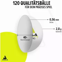 Piłeczka JOOLA Training PCV biała 1 szt.