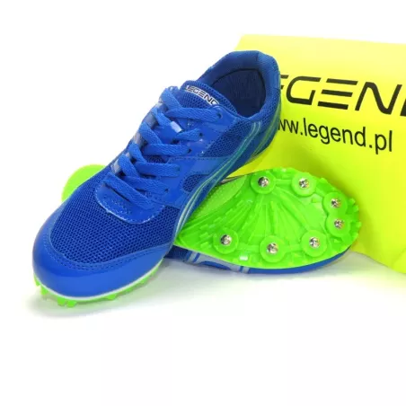 Buty lekkoatletyczne Legend kolce niebieskie
