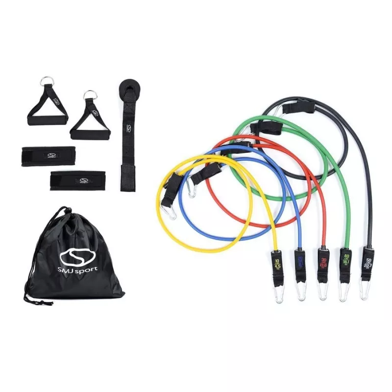 Gumy treningowe z uchwytami 5 szt. SMJ EX005