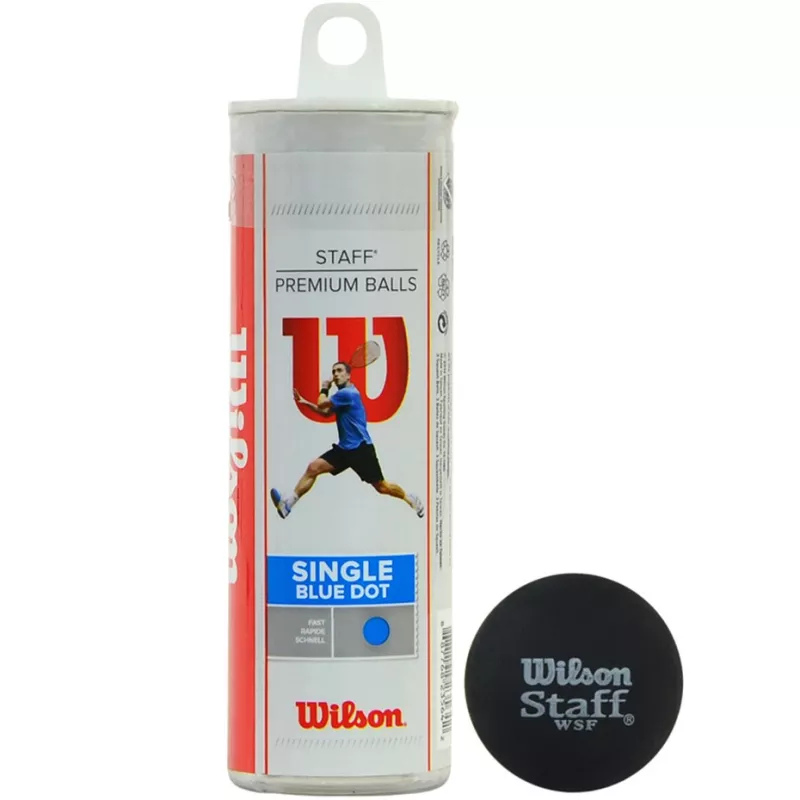 Piłki do squasha WILSON Staff Premium single blue