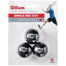 Piłki do squasha WILSON Staff Premium single red